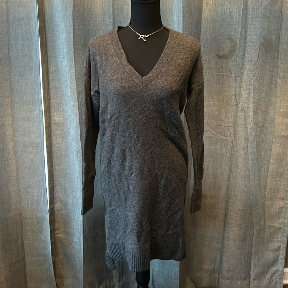 J. Crew Gray Long Sleeve Dress